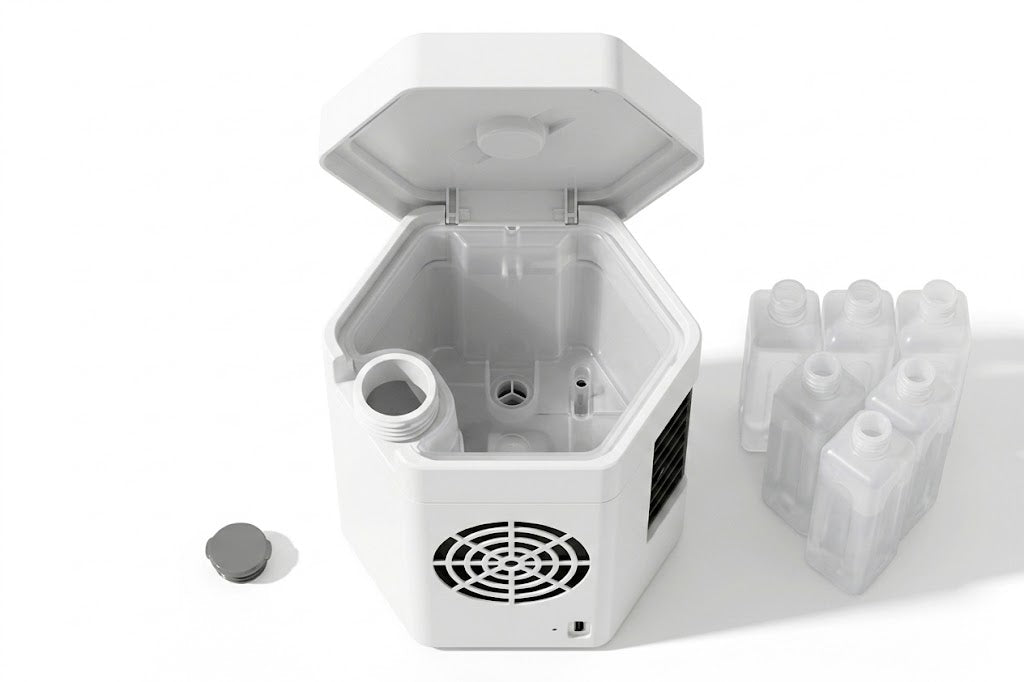 Portable Mini Air Cooler – Quiet Personal Cooling Fan for Home, Office & Car