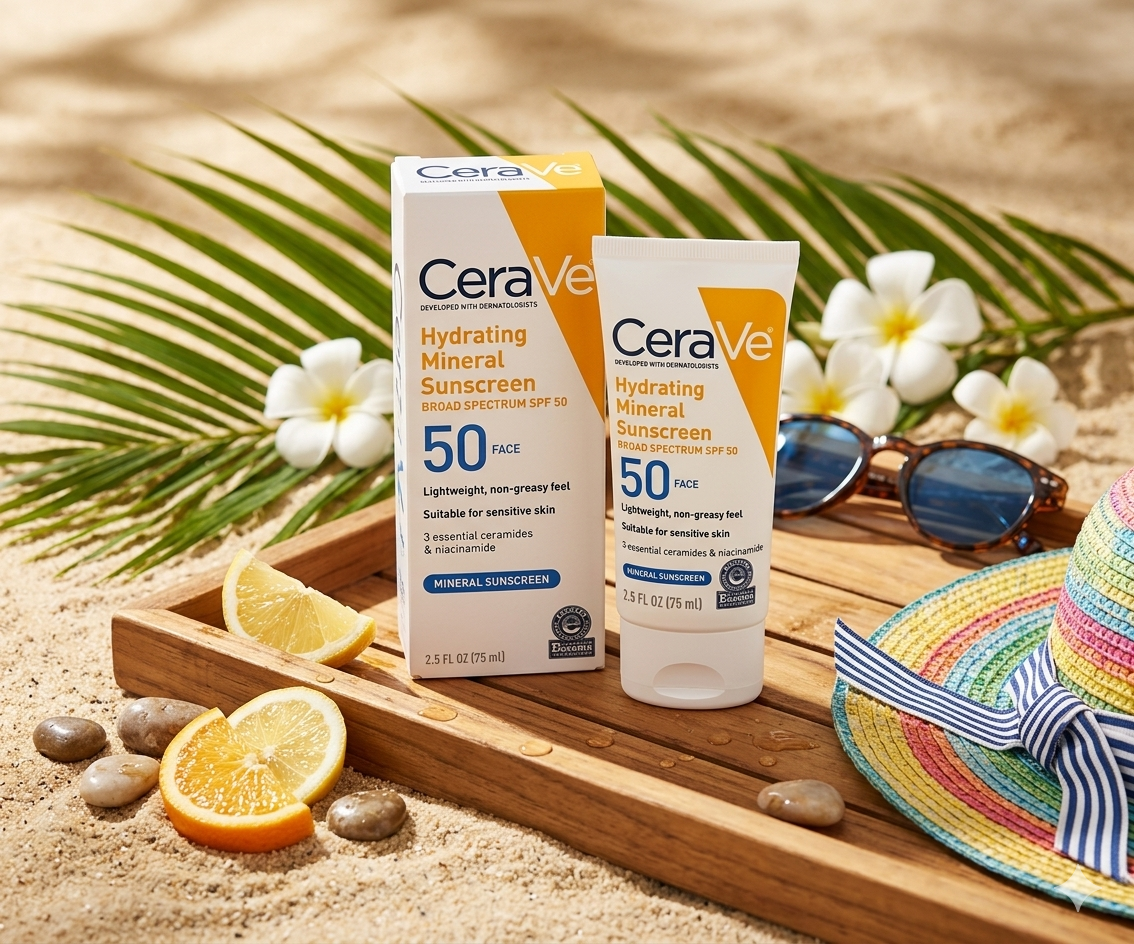 Premium Sunblock Cream SPF 50 for Sensitive Skin – Lightweight Daily UV Protection